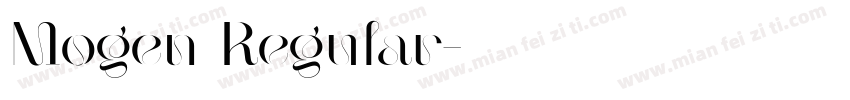 Mogen Regular字体转换